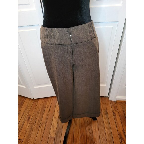 Vintage y2k Chocolate Brown Wide Leg Knickers M Low Rise 00s Steam Punk English - Picture 1 of 8